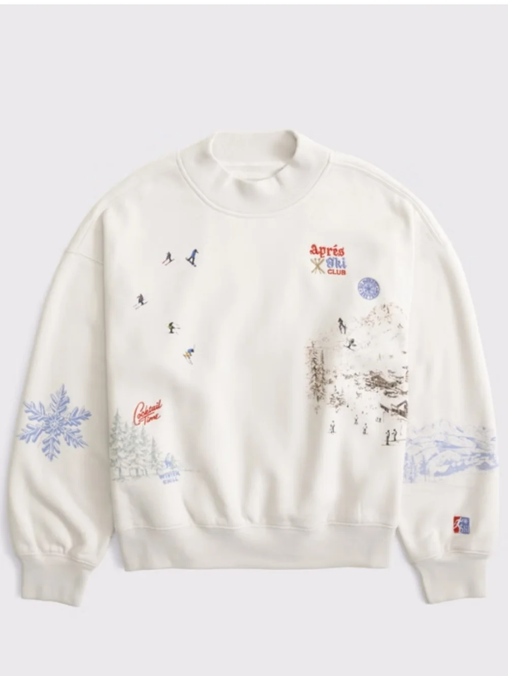 Abercrombie and fitch Apres Ski destination vintage crew neck Sweater - Picture 2 of 16